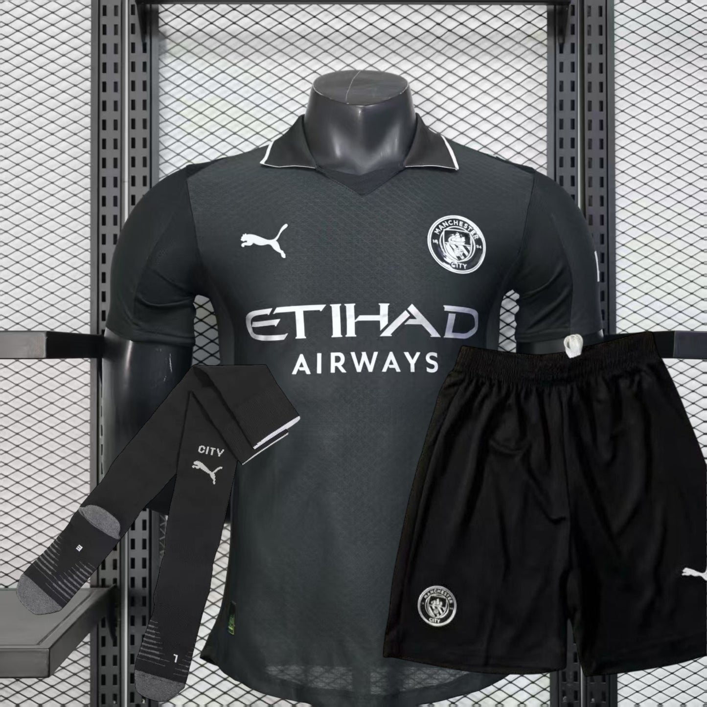 Tercera equipación Negra Man City 25-26
